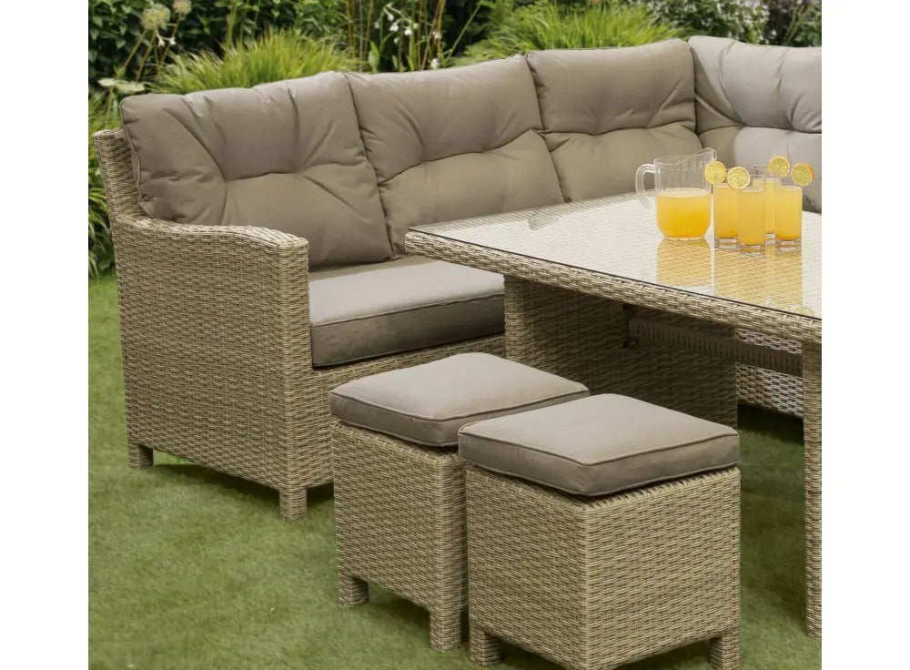 Max Rattan Corner in Cream Color