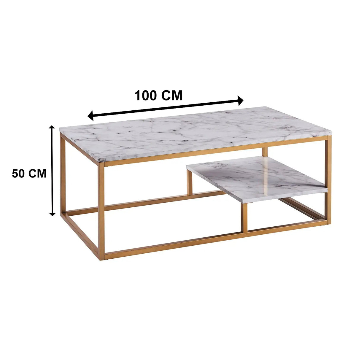 Battery coffee table 100 * 50 marble