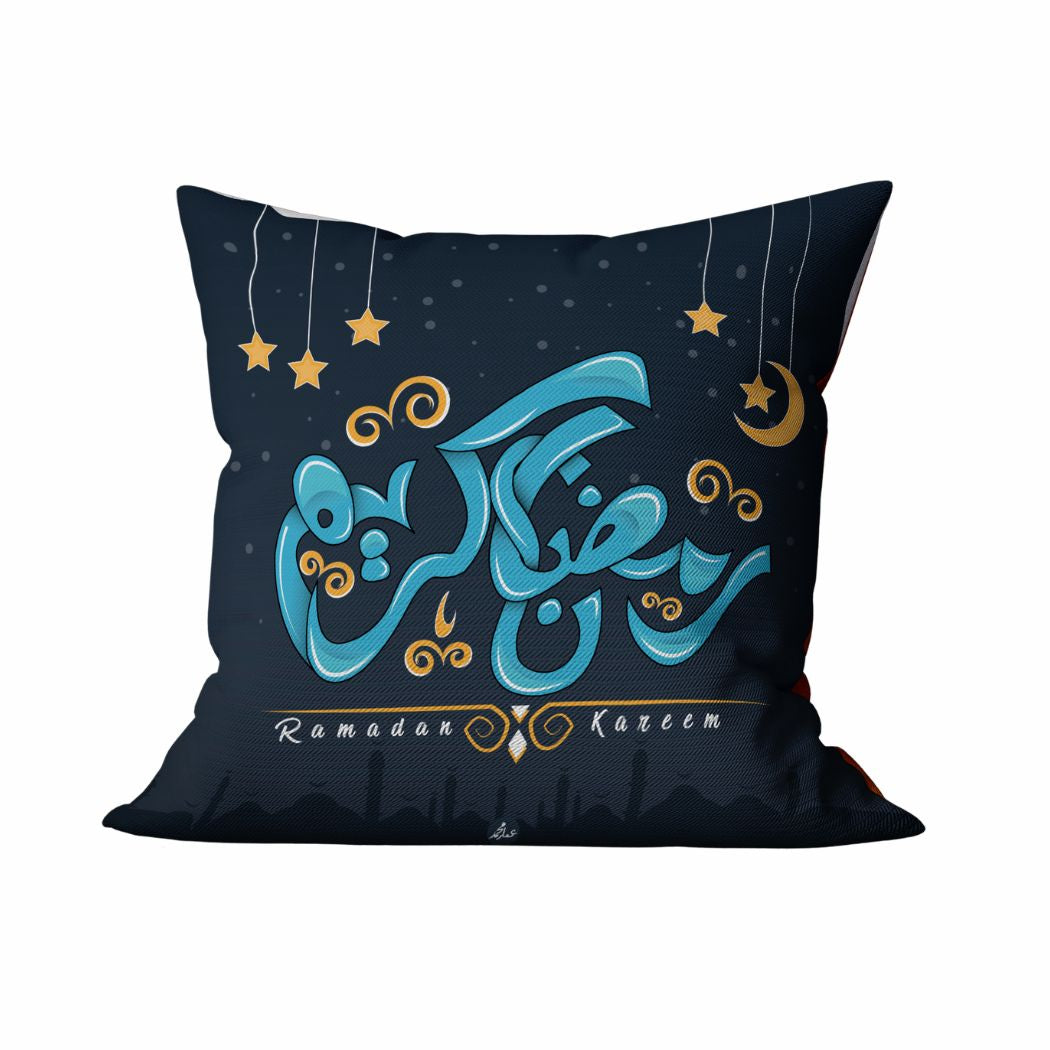 Ramadan Cushion 40×40 cm with Fiber Filling and Zipper – Elegant Ramadan Design | OS-RAM-041