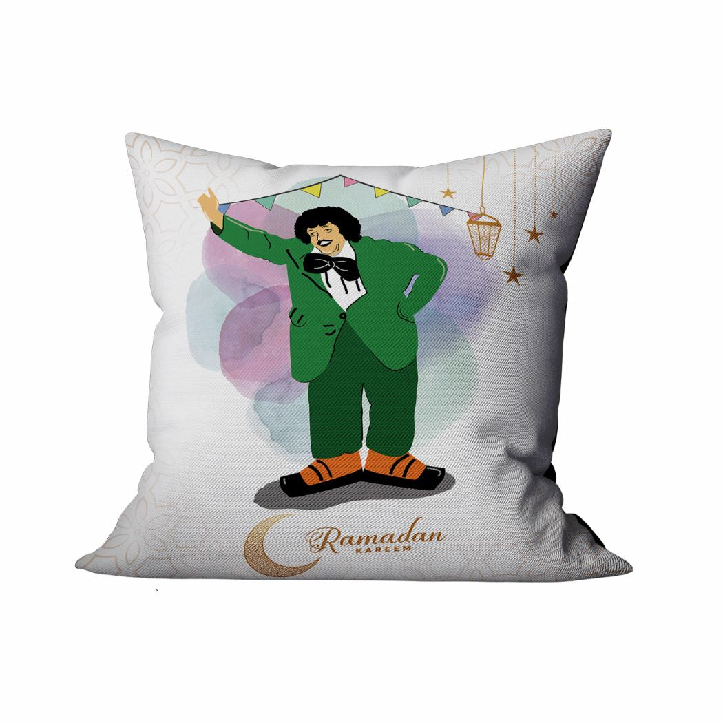 Ramadan Cushion 40×40 cm with Fiber Filling and Zipper – Elegant Ramadan Design | OS-RAM-021