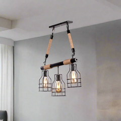Luxury aluminum chandelier with a sleek modern design