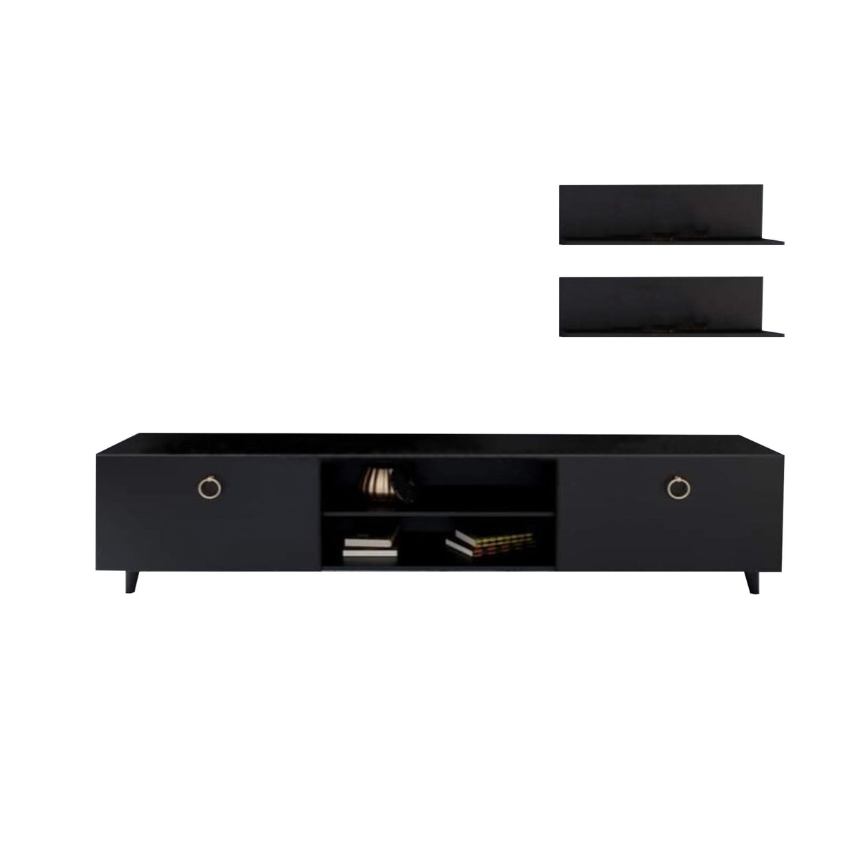 ترابيزة تليفزيون مع وحدات اضافية خشب MDF عالي الجودة - HFS-125