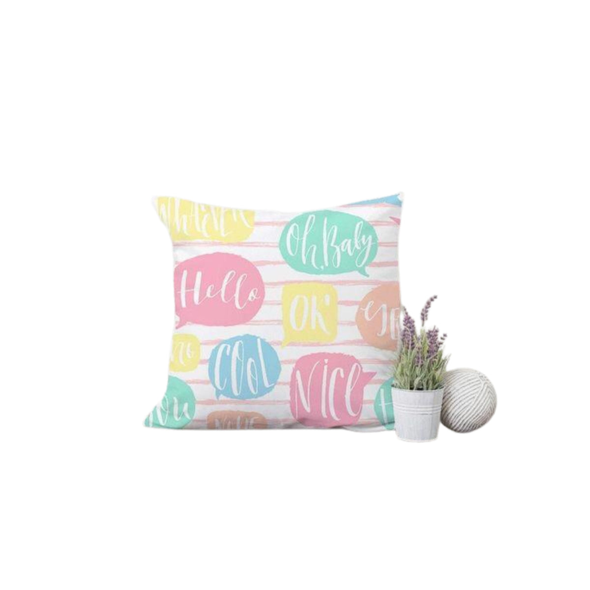 Plush children's pillow in linen - PRV-040