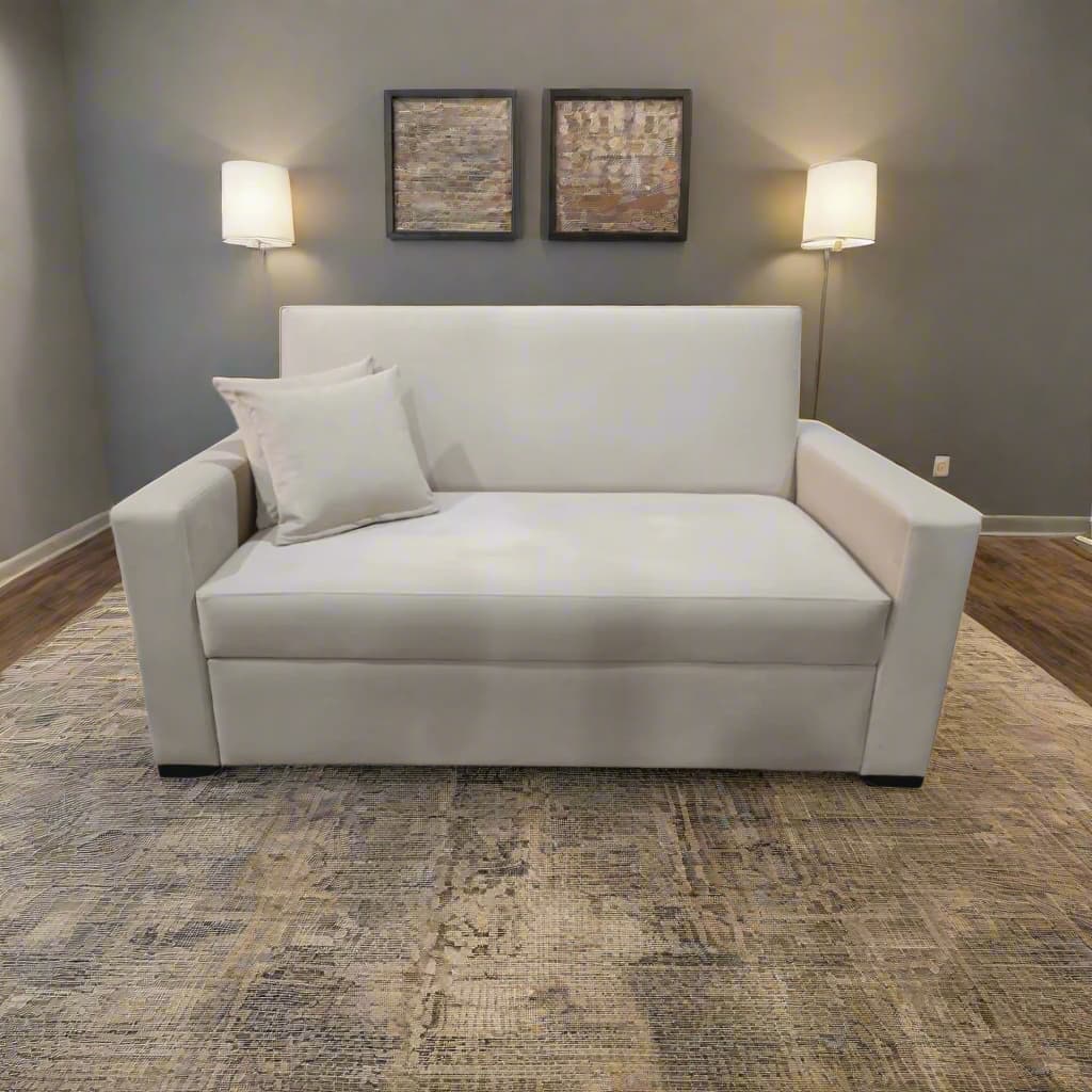 Manx 2-Seater Sofa Bed - Red Beech Wood - HST-073