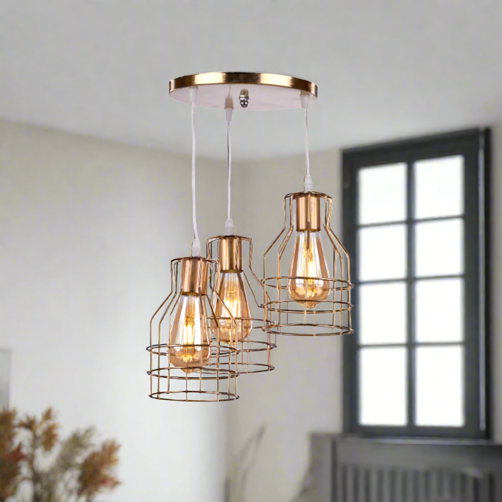 Aluminum chandelier with a modern design that adds a luxurious touch to your home.