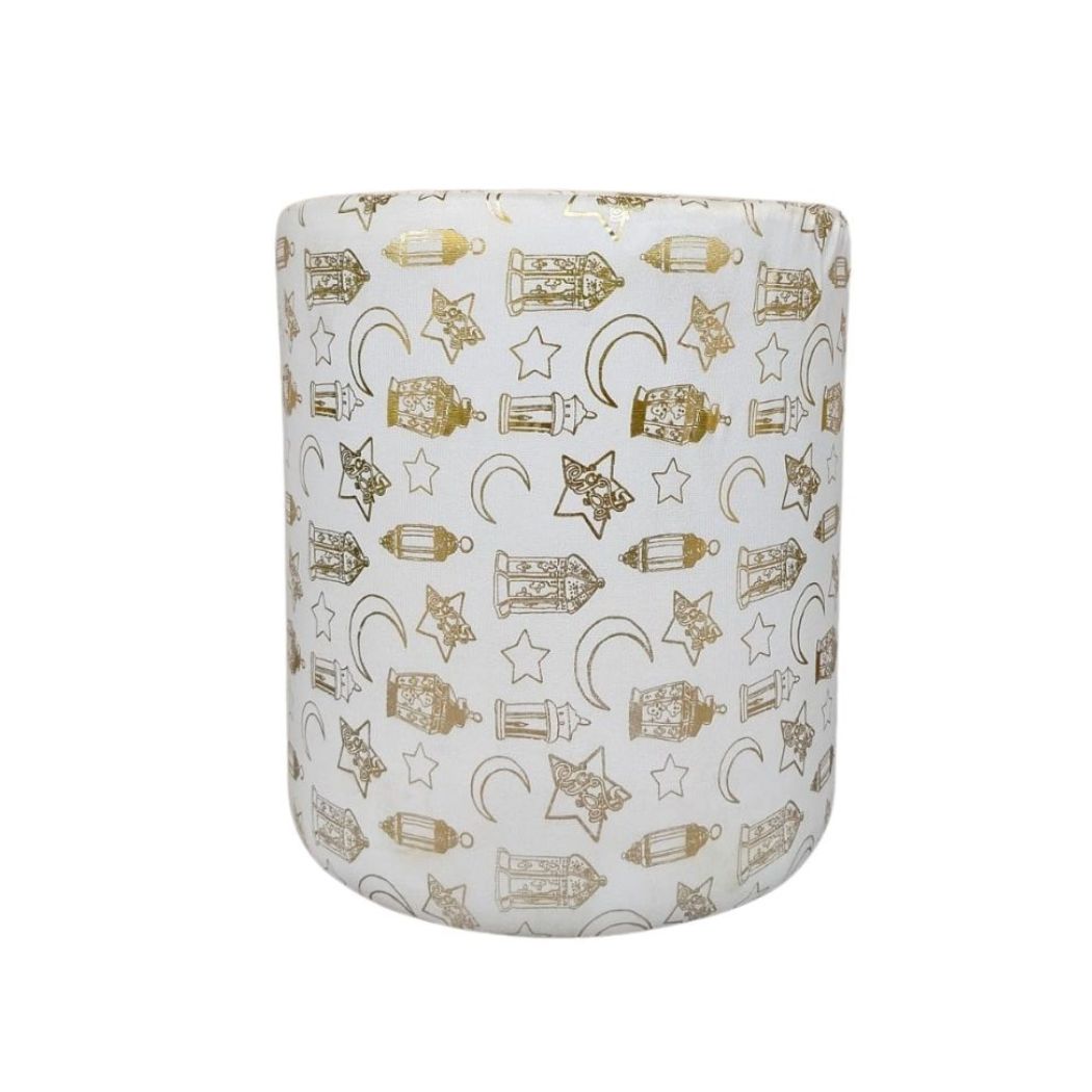 Elegant and Practical Round Velvet Ottoman OS-RAM-005
