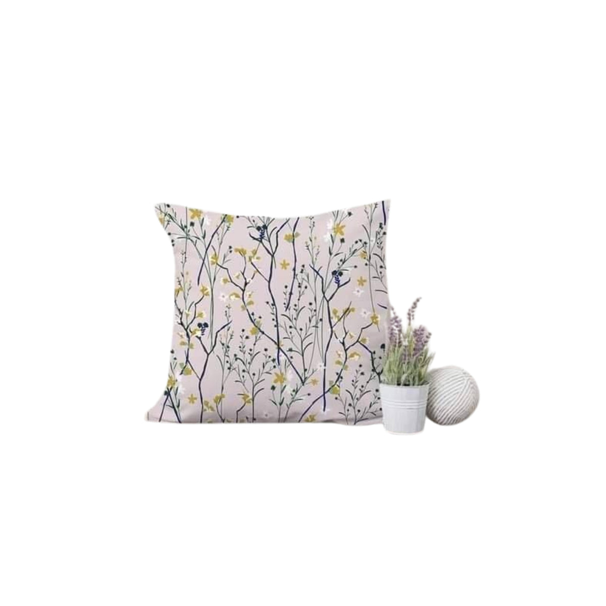 Velvet Cushion in Linen - PRV-011