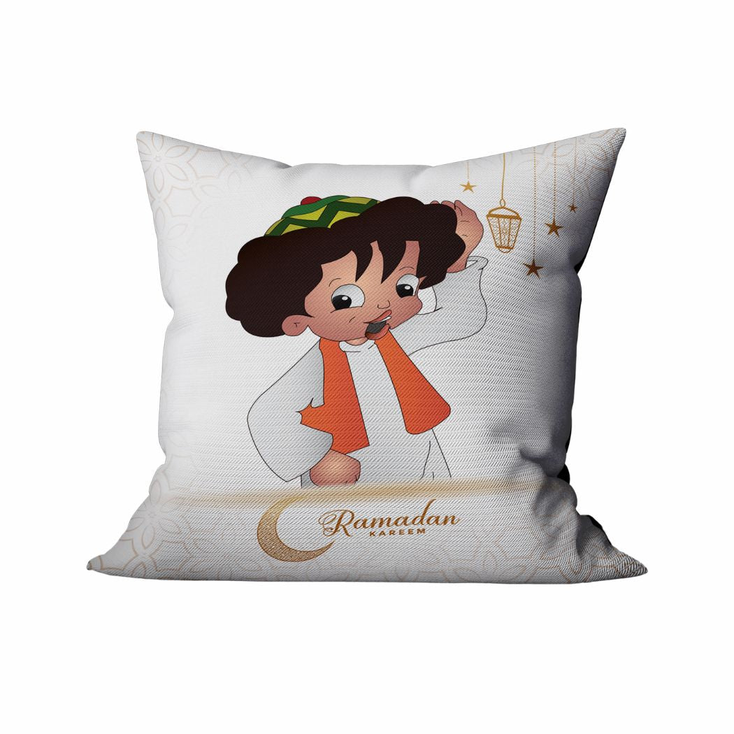 Ramadan Cushion 40×40 cm with Fiber Filling and Zipper – Elegant Ramadan Design | OS-RAM-018