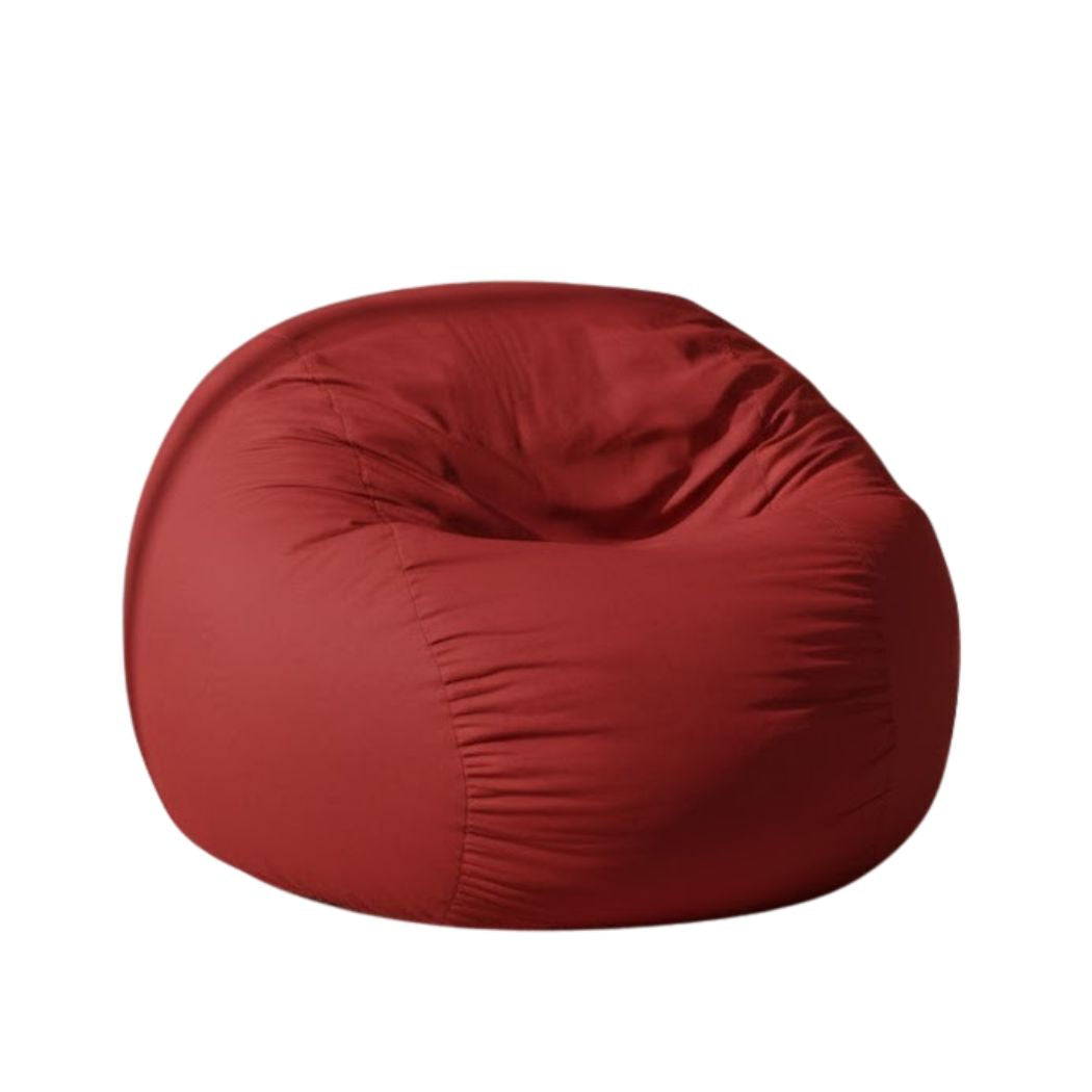 Small size bin bag made of comfortable and practical Sabia fabric in red ELH-098