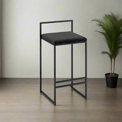 Steel and Wood Bar Stool - SRS-073