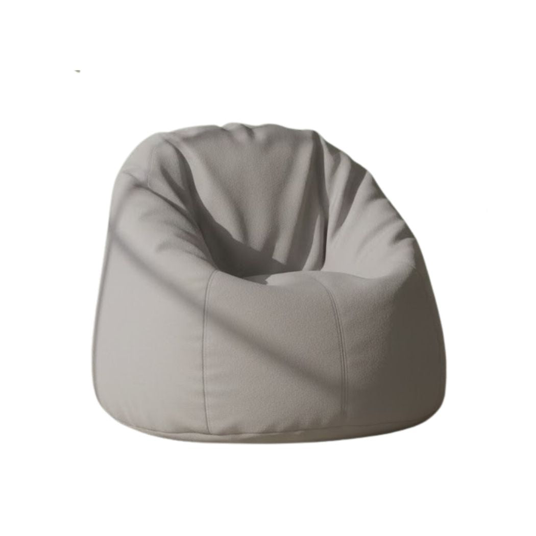 Medium size leather bin bag, distinctive and practical in beige color ELH-106
