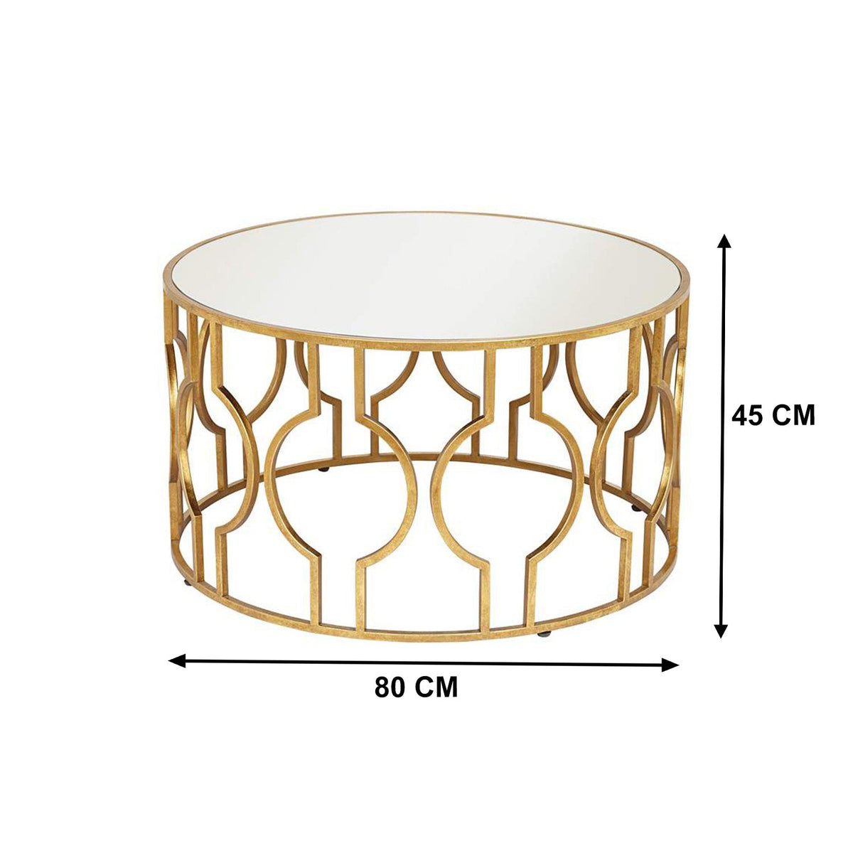 Eliana coffee table 80 * 45 glass