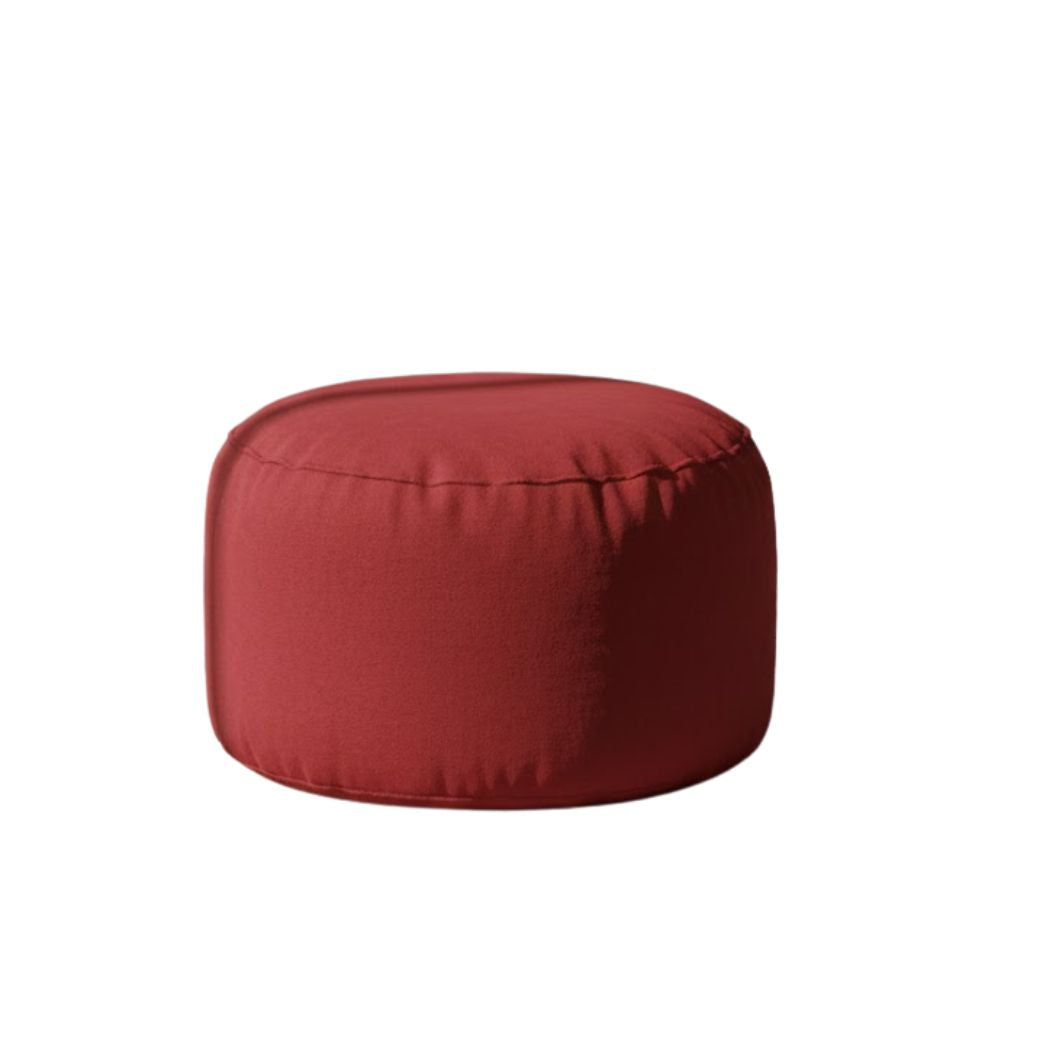 Large Ottoman with Comfortable and Modern Sabia Fabric in Burgundy Color ELH-081