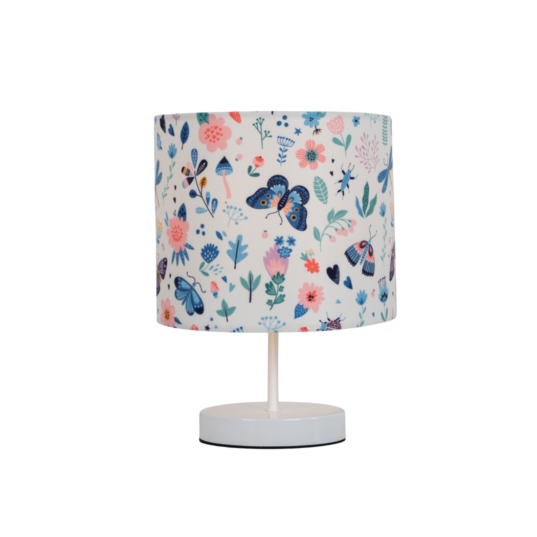 Modern Standard Lamp WDD-016 – Elegant Design of White Painted Metal with Heat-Resistant Vacuum Velvet Shade