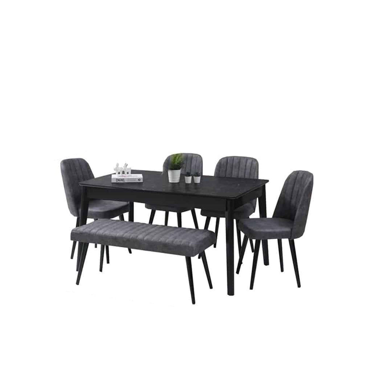 Dining table - 6 pieces of high quality beech wood - KYN-180