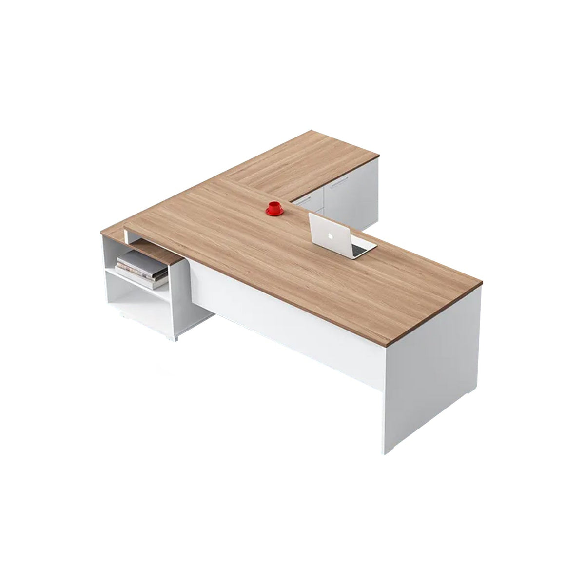 High-quality MDF wooden manager’s desk with a modern design – Model OAL-055