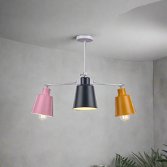 Aluminum chandelier with a modern and luxurious design