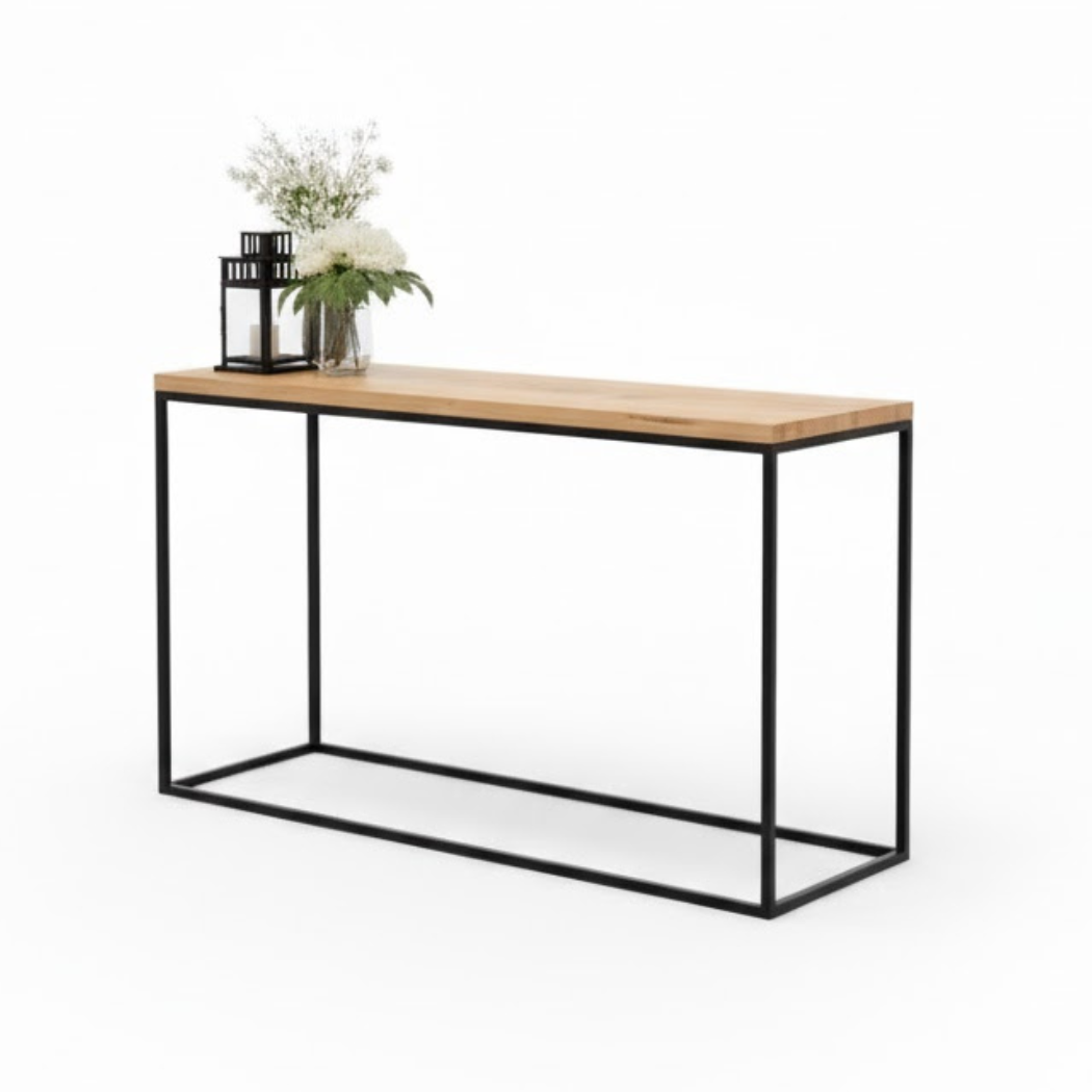 Modern Console ELET-032 – Iron with MDF Wood in an Elegant Design for Entrance and Living Room