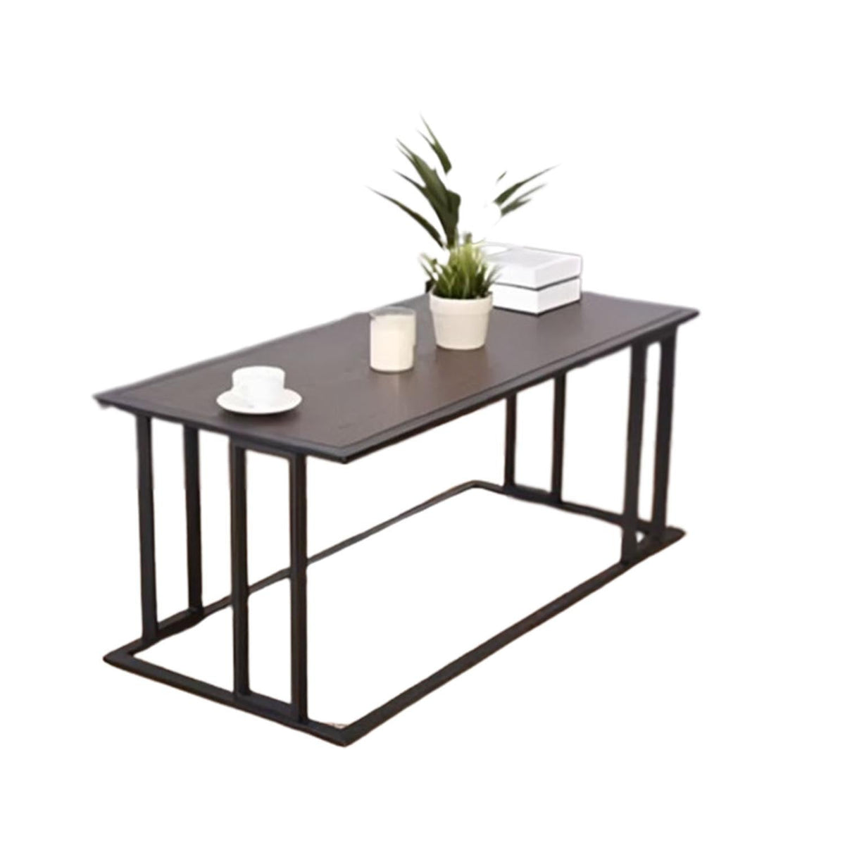 Iron and Melamine Wood Coffee Table - MTC-061