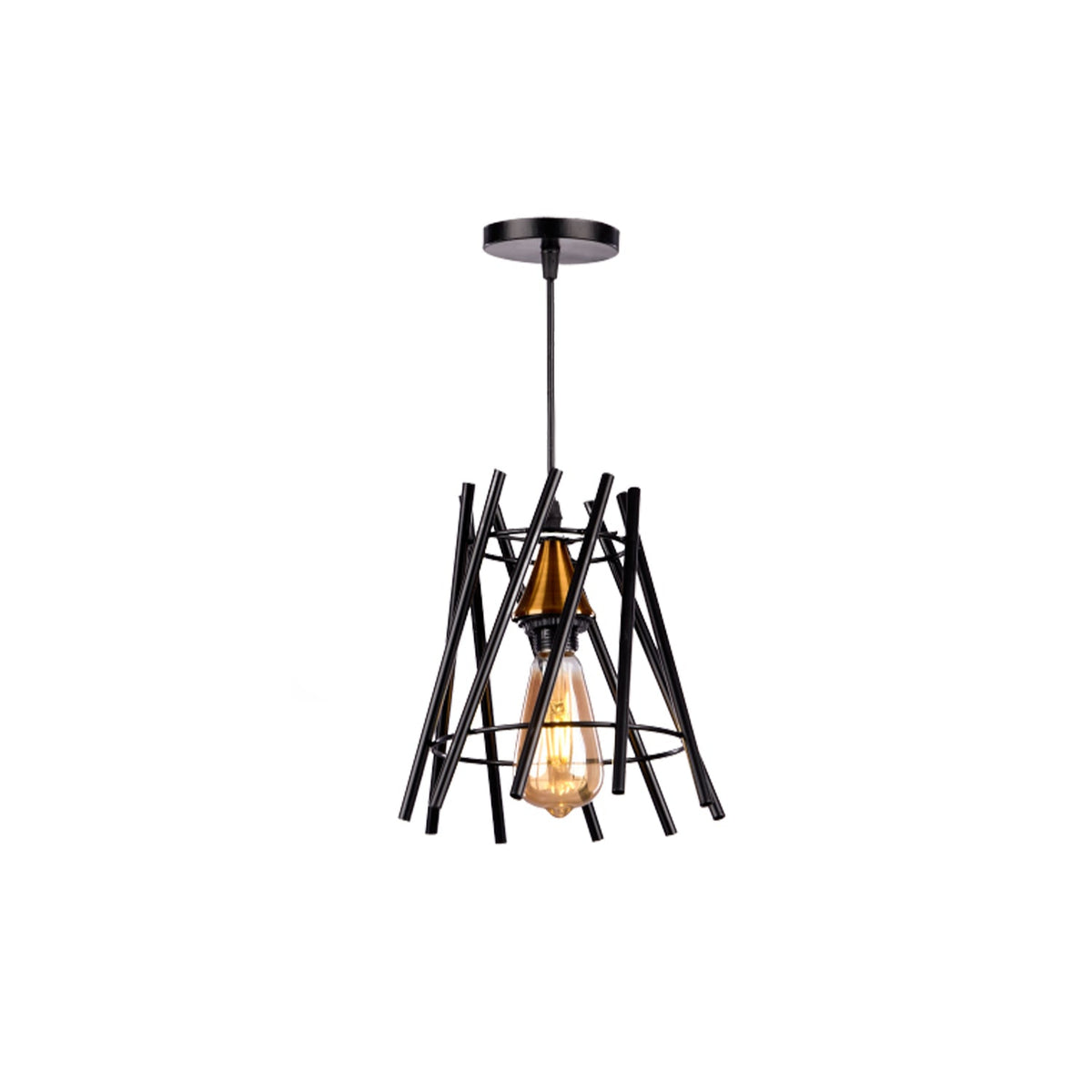 Elegant aluminum chandelier in a perfect size for your home