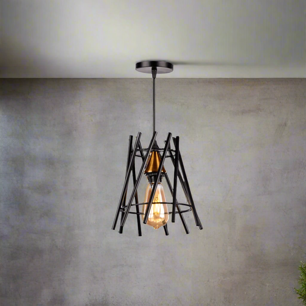 Elegant aluminum chandelier in a perfect size for your home