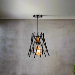 Elegant aluminum chandelier in a perfect size for your home
