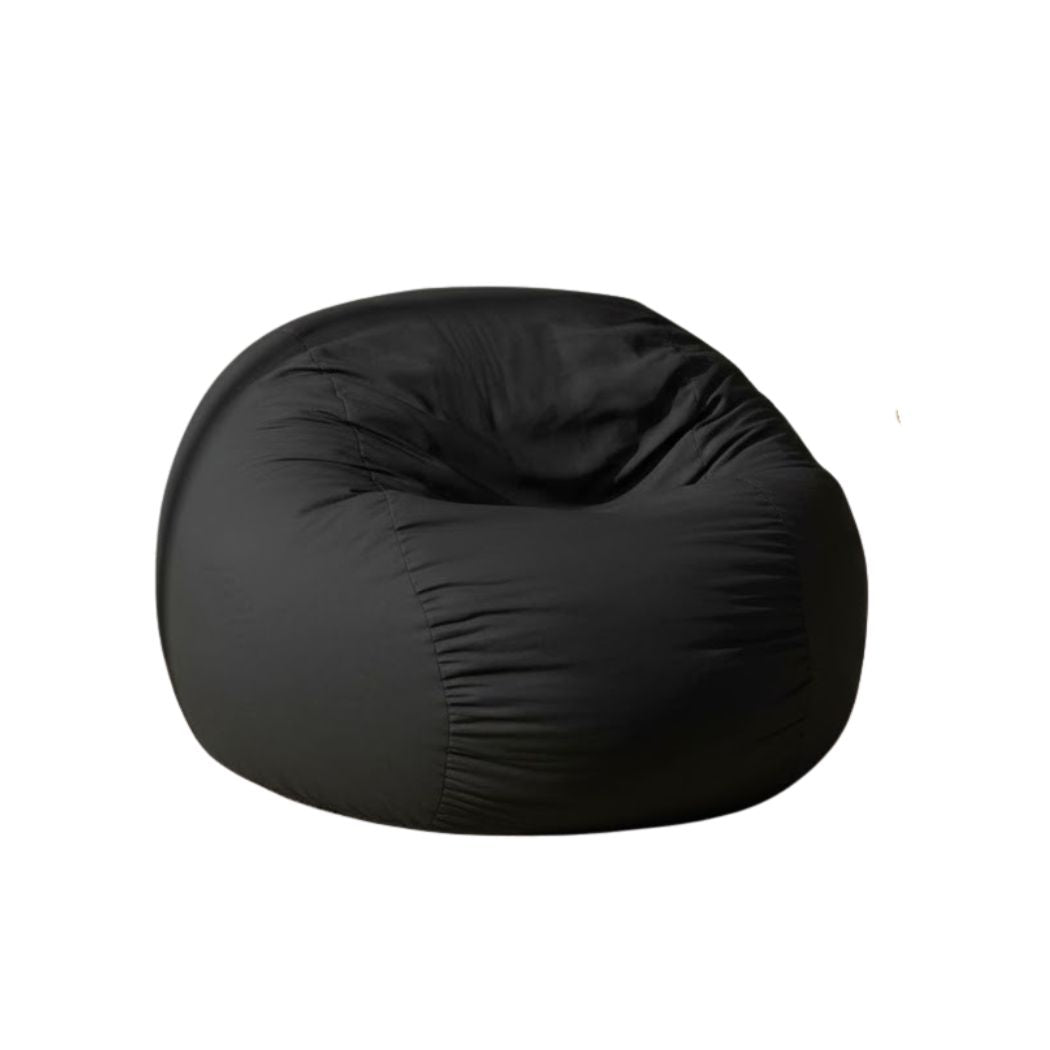 Very Comfortable Sabia Fabric Round Bin in Black ELH-095