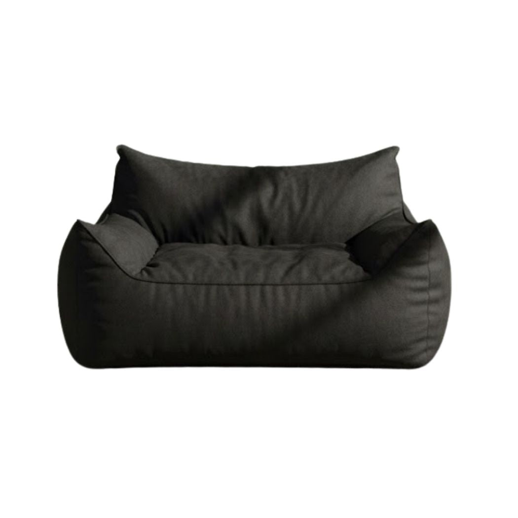 Very distinctive bean bag sofa in Sabia fabric in black color ELH-059