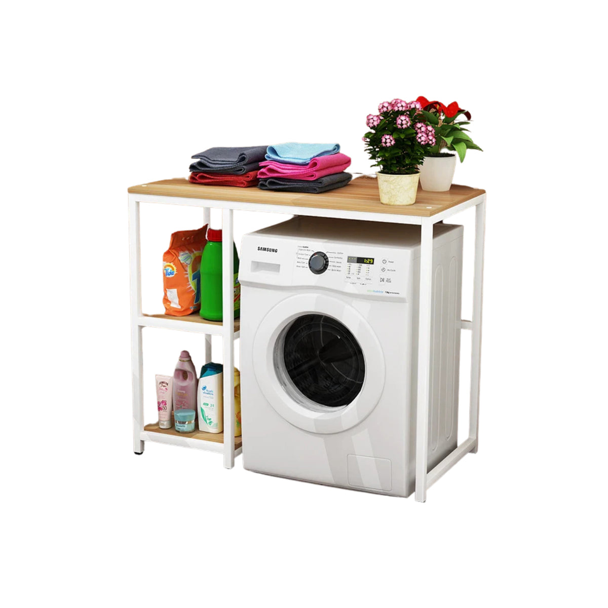 High Quality MDF Wood Bathroom Storage Unit - OSM-494