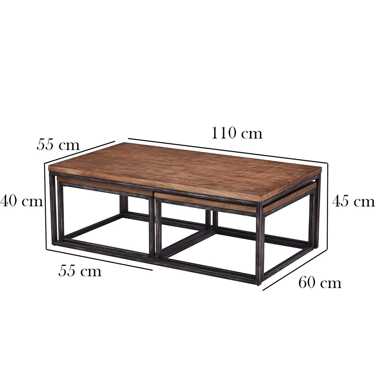 Coffee table 110 * 45 MDF wood