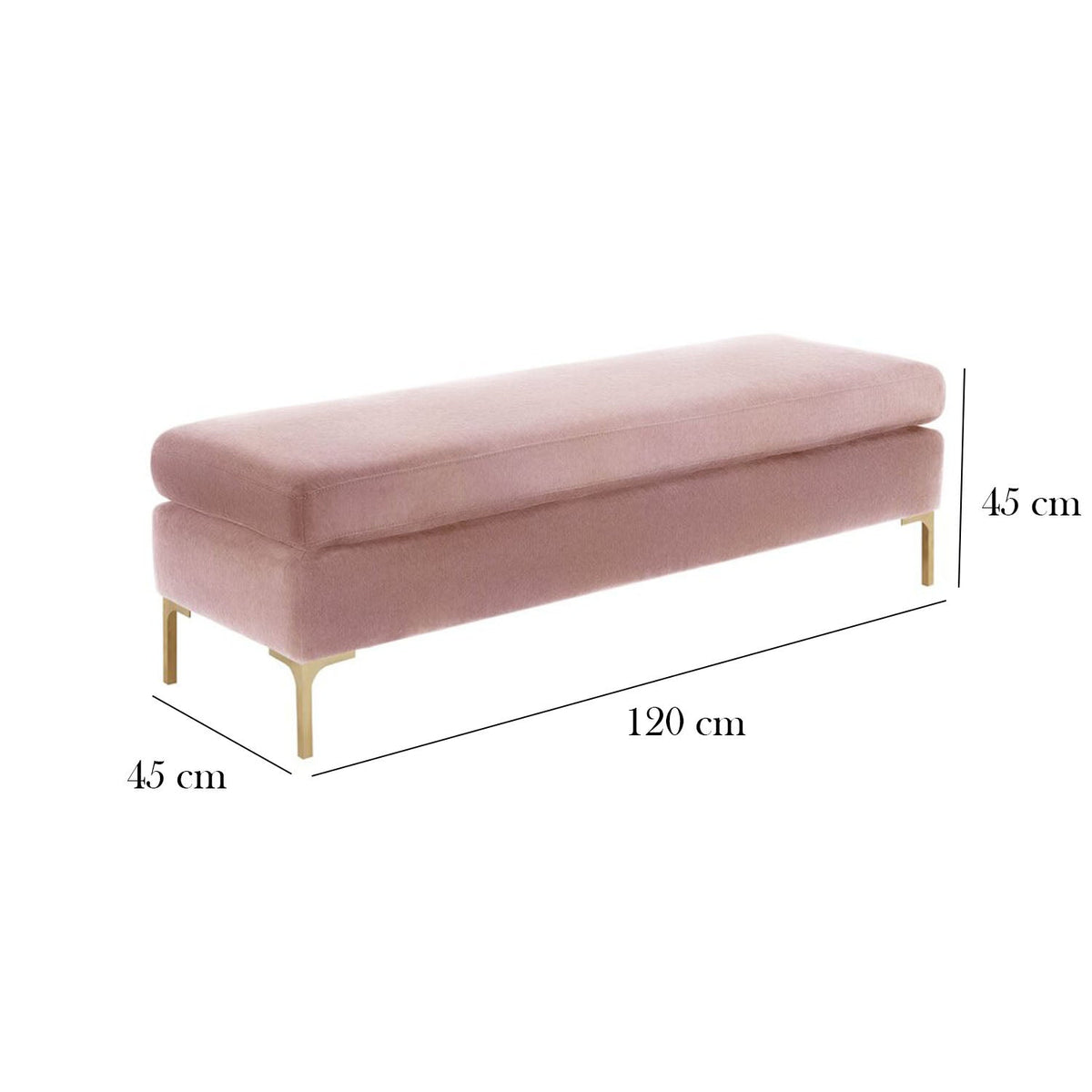 High Quality MDF Wooden Banket - BDF-002 - 120cmX45cm - Color Rose