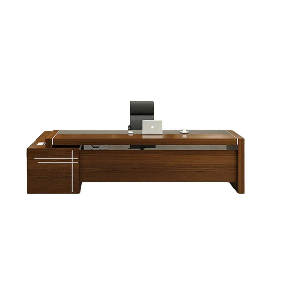 High-quality Spanish MDF wooden manager’s desk – a durable modern design suitable for professional offices – CEM-128