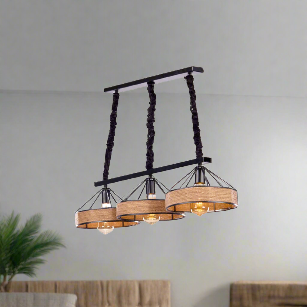 Large aluminum chandelier with a modern and luxurious design