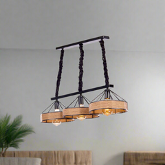 Large aluminum chandelier with a modern and luxurious design