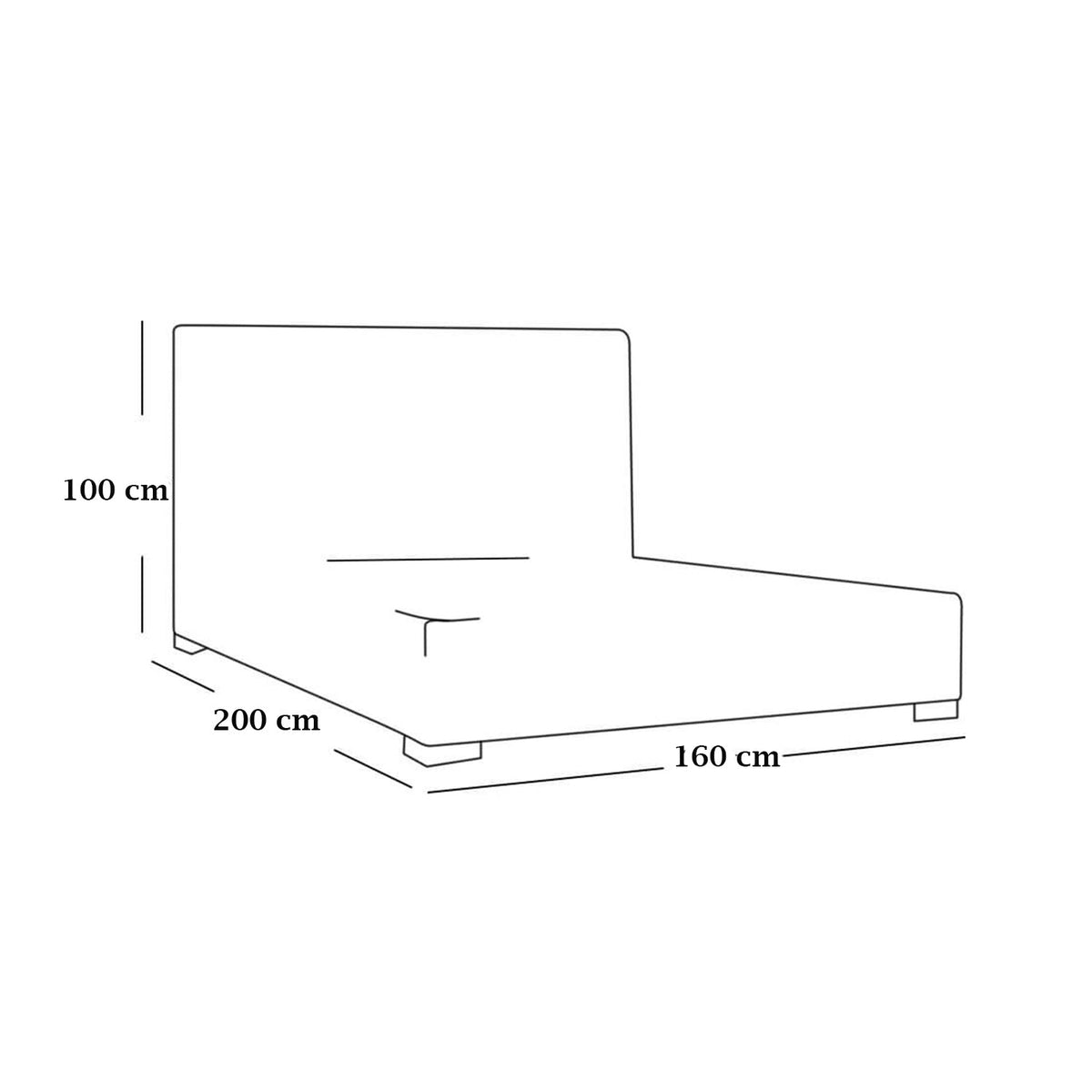Master bedroom made of Spanish MDF wood - MAD-002