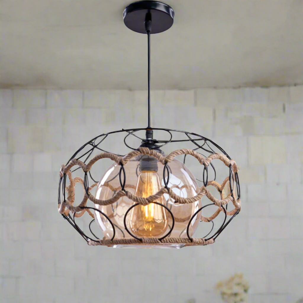 Aluminum chandelier with a modern design that adds a touch of luxury and elegance to the space.