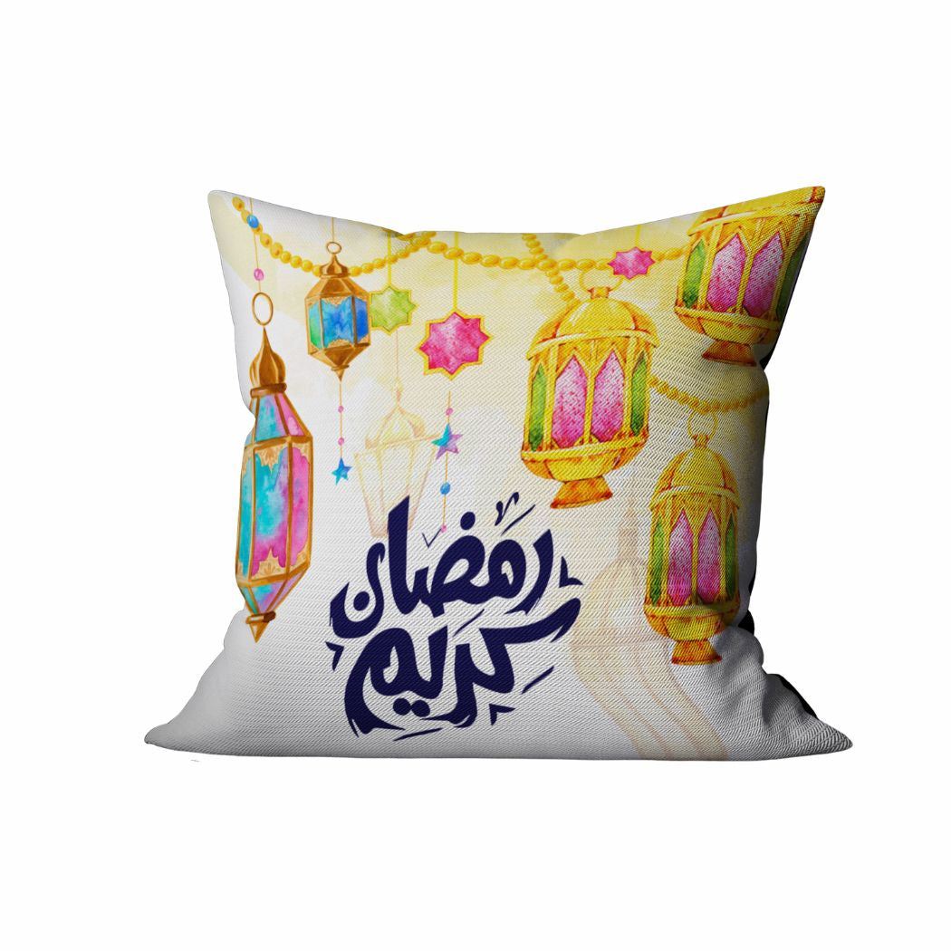Ramadan Cushion 40×40 cm with Fiber Filling and Zipper – Elegant Ramadan Design | OS-RAM-028