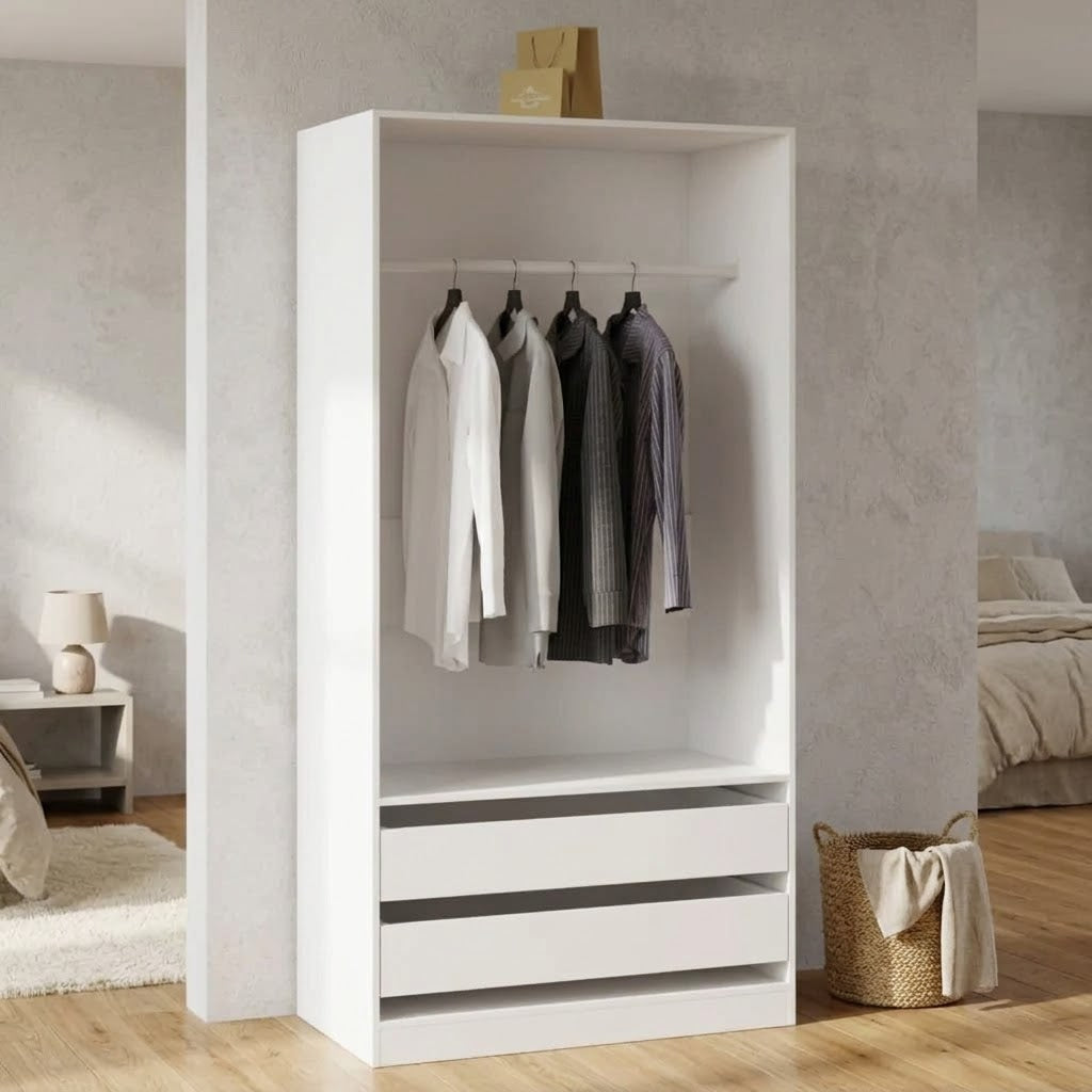 دريسنج خشب MDF كبير بتصميم عملي لتنظيم الملابس – WAF-215