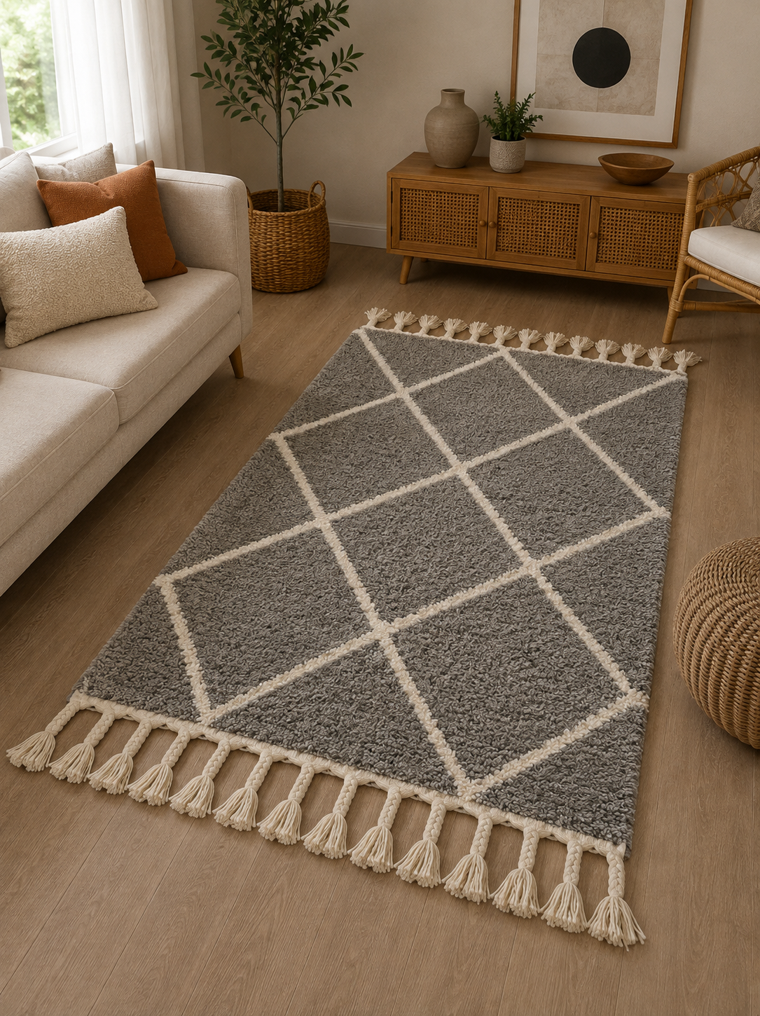 Oscar Furniture Handmade Wool Flatweave Rug – Rof-177