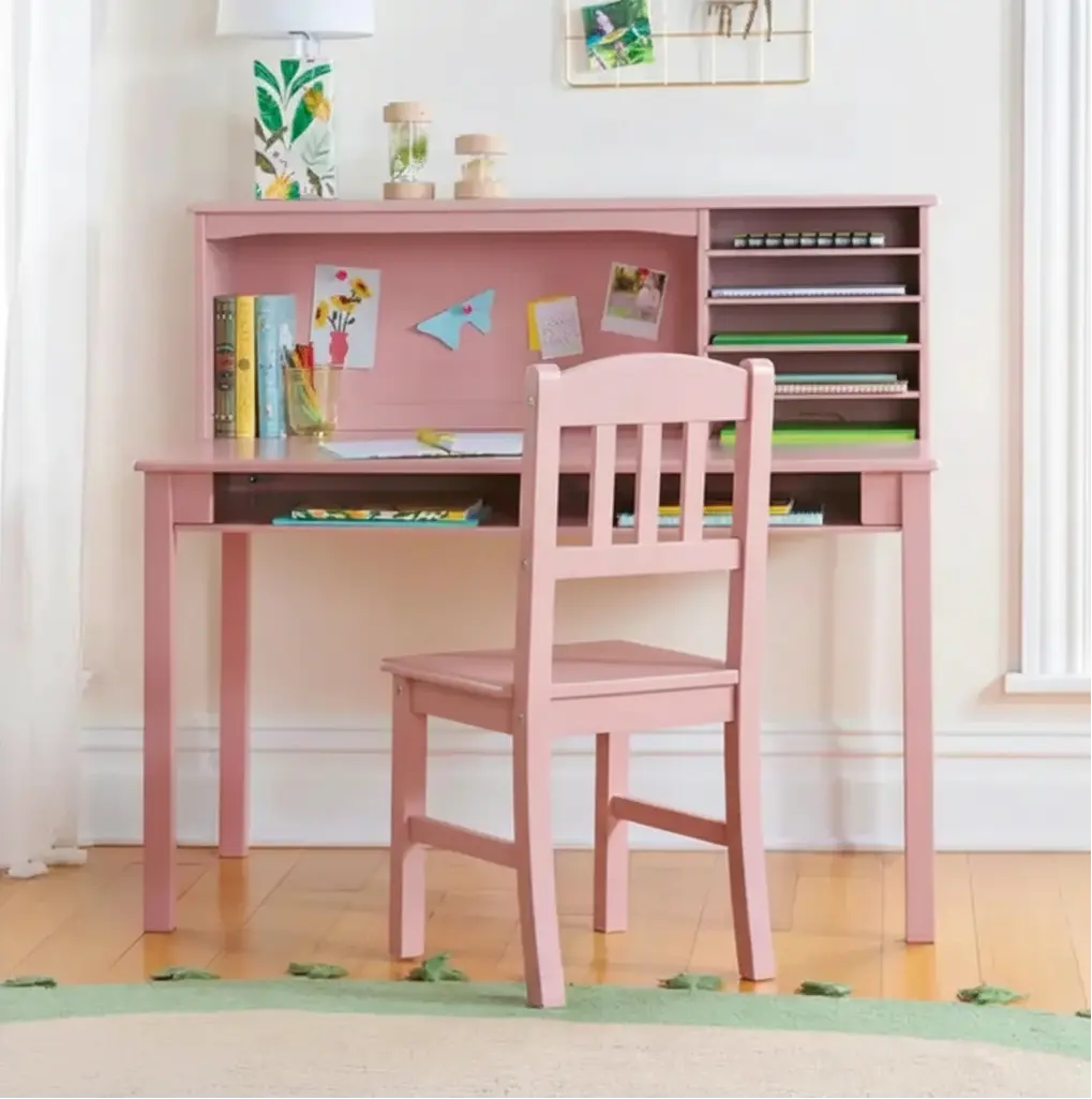 High quality wooden countertop children's desk with office chair - OSM-363