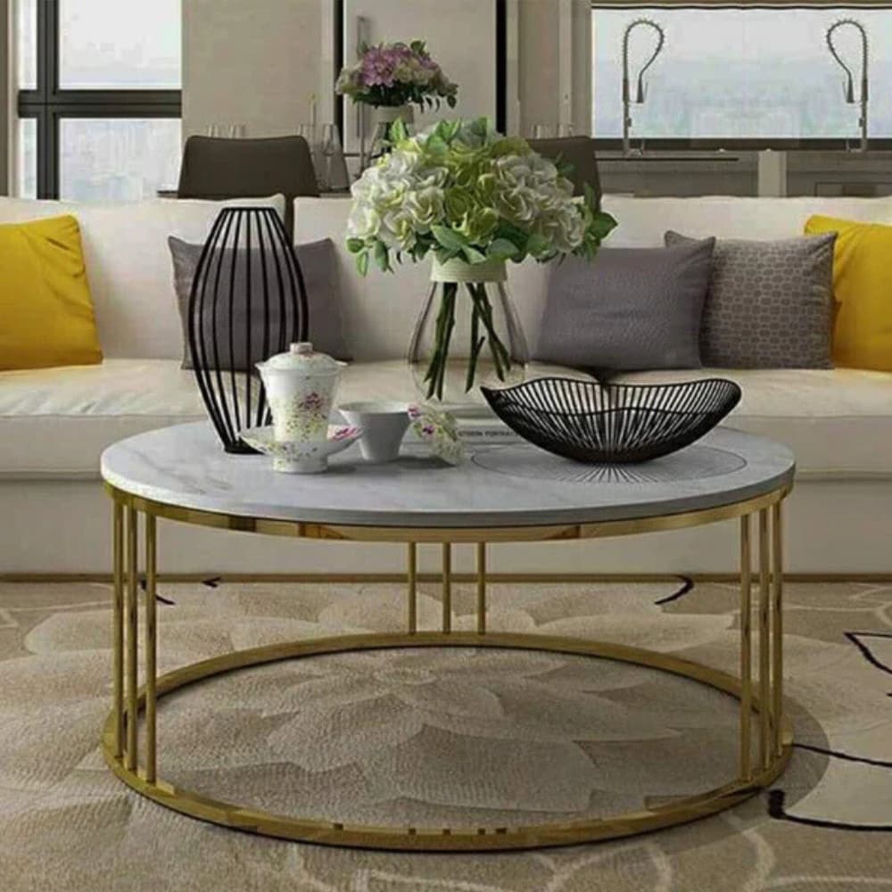 Eura coffee table, metal steel, thermal electrostatic paint