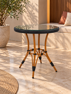 L-shaped aluminum corner and table - OS-332