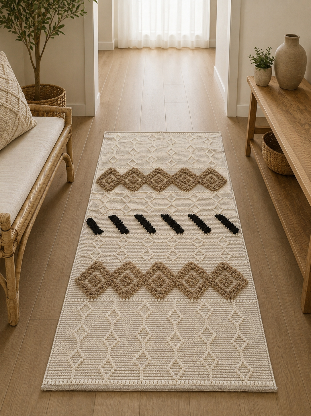 Handmade wool kilim floor runner from Oscar Furniture – Rof-178