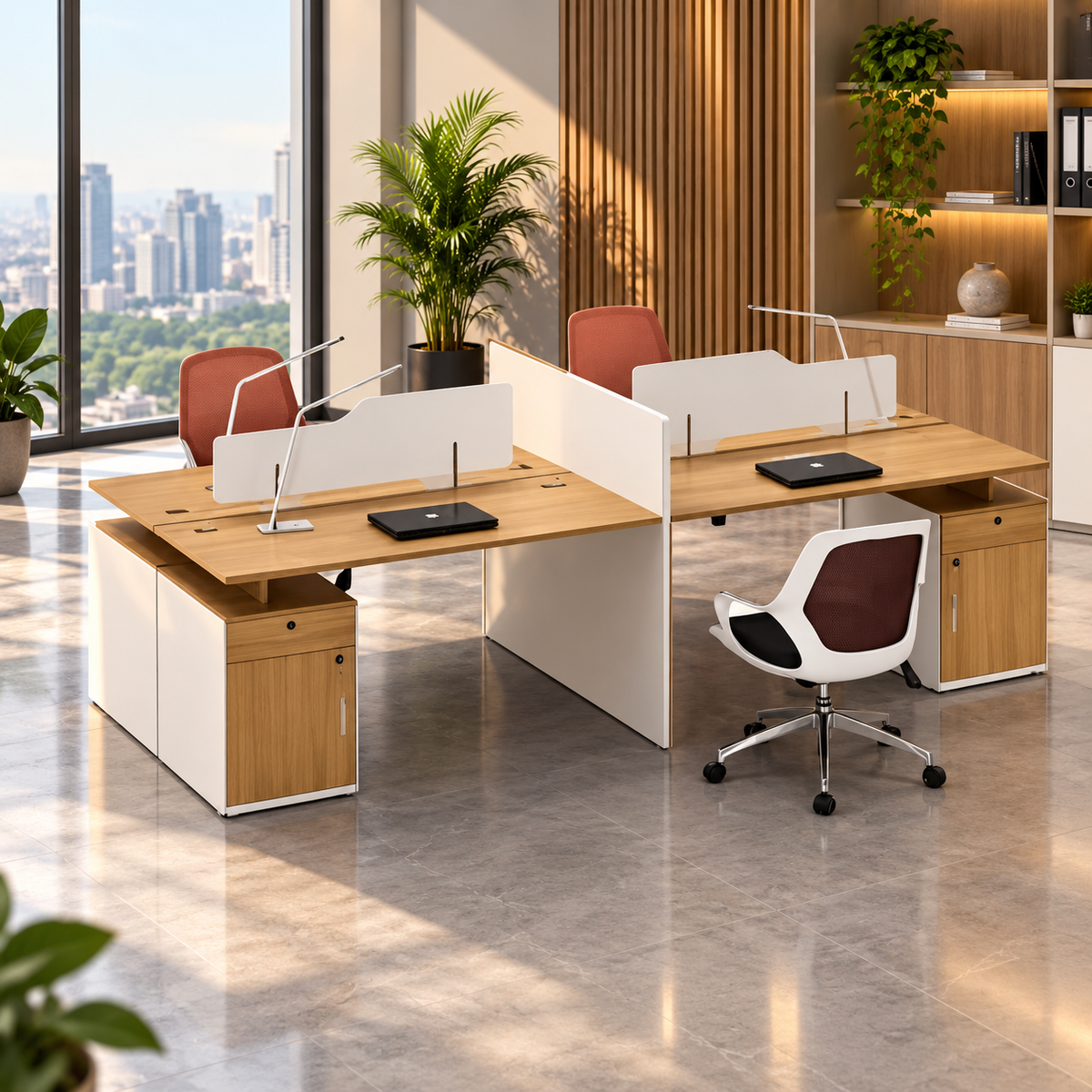خلية عمل أوسكار فرنتشر – خشب MDF إسباني مع درج وضلفة