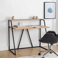 مكتب ستيل وخشب MDF كبير بتصميم احترافي للعمل – WAF-252