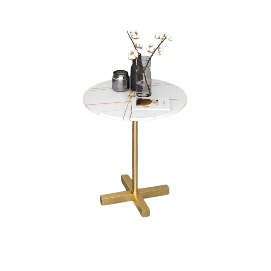 Steel Coated Coffee Table – Luxury Carrara Marble Top – Elegant Modern Design – Model ZSL-018