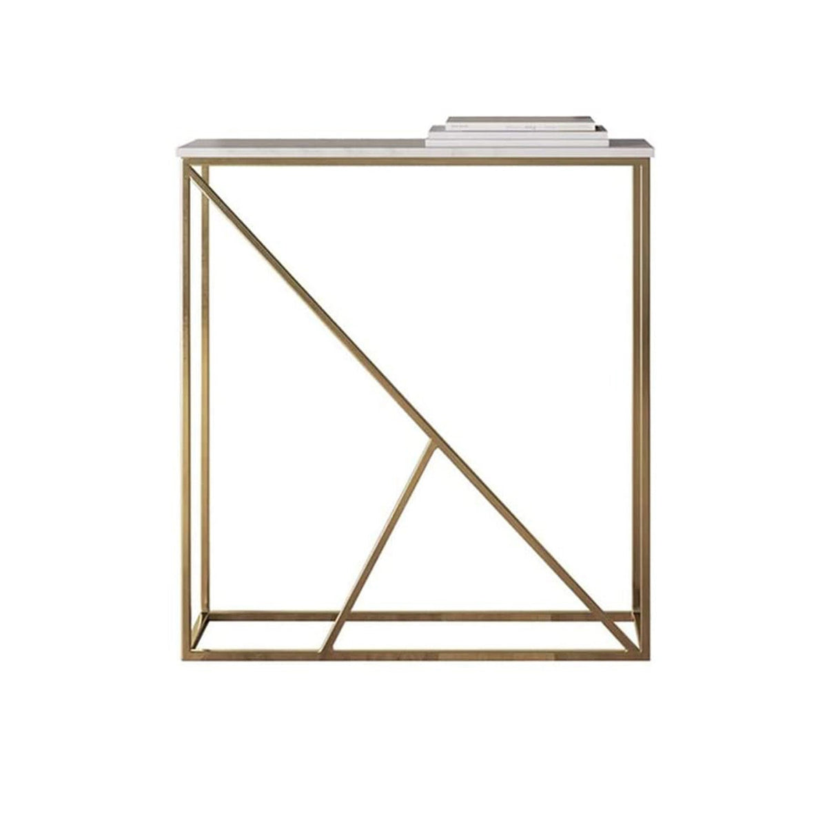 Iron console with electrostatic paint