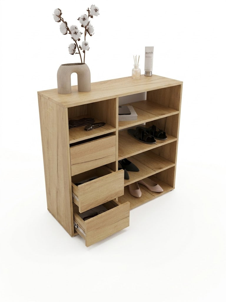 Modern MDF Wood Shoe Rack for Shoe Organization – WAF-195