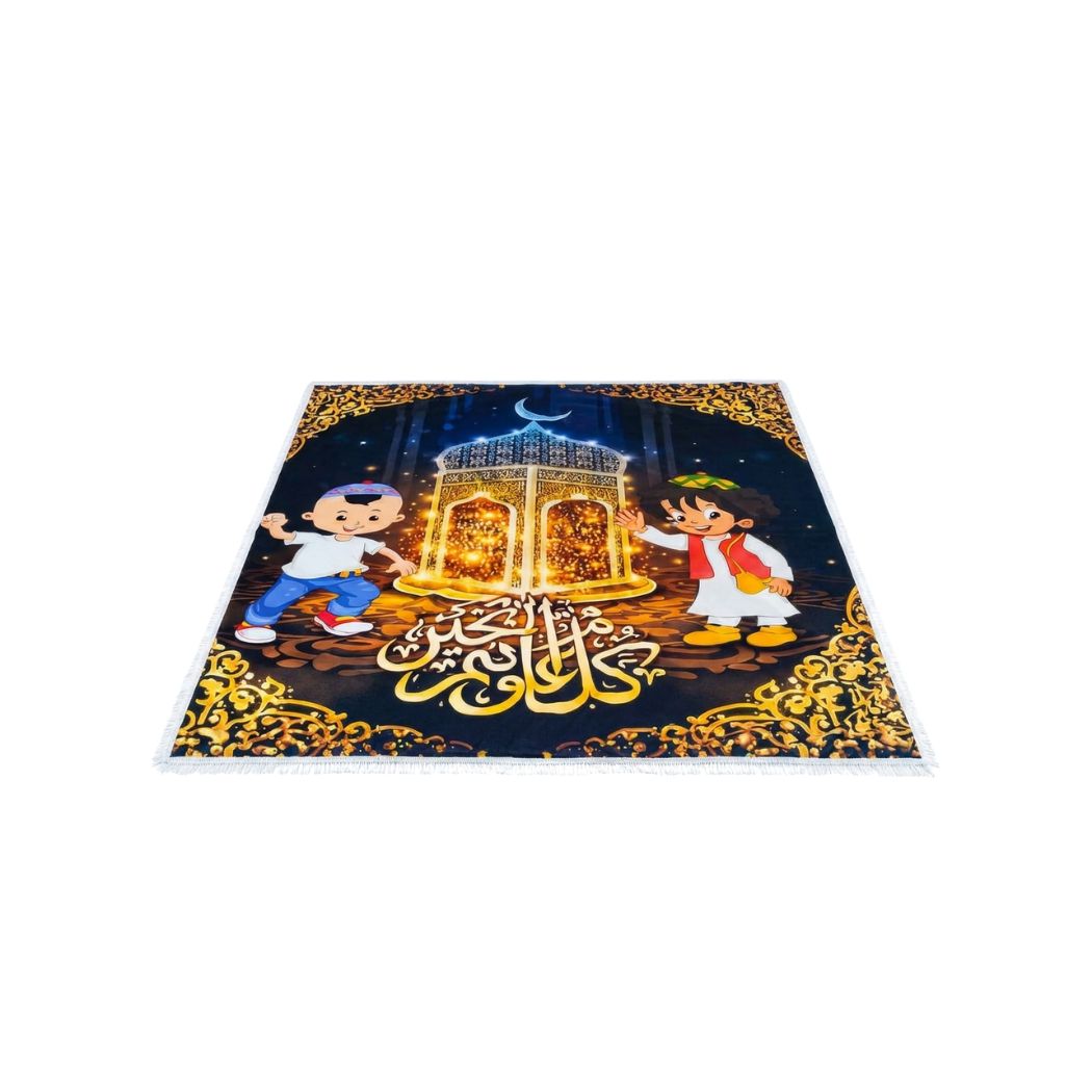 Elegant velvet Ramadan dining tablecloth adds a spiritual touch to the home – OS-RAM-017