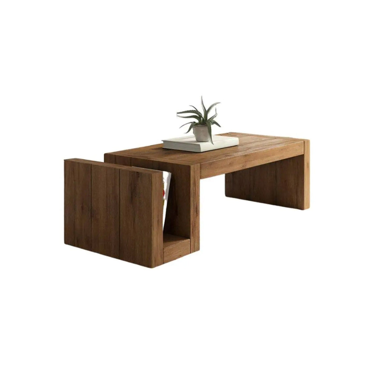 Natural wood coffee table - 120 * 45 - ELG-044